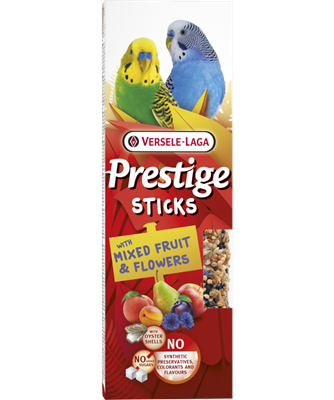 STICK PETITE PERRUCHE MELANGE FRUITS ET FLEURS - 2 pièces